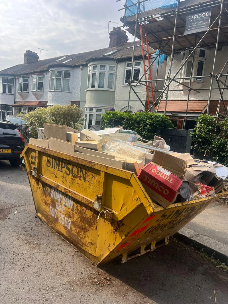 10-yard skip exchange for rubbish removal and waste collection on Northumberland Avenue, Aldersbrook, East London